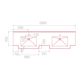 PLAN DE TOILETTE HALOKU DOUBLE V3