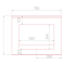 PLAN DE TOILETTE KAHIWA simple V1 vue de dessus