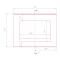 PLAN DE TOILETTE KAHIWA PMR vue de dessus