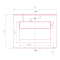 PLAN DE TOILETTE PAPALA simple V1 vue de dessus