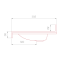 PLAN DE TOILETTE TOCE PMR vue en coupe